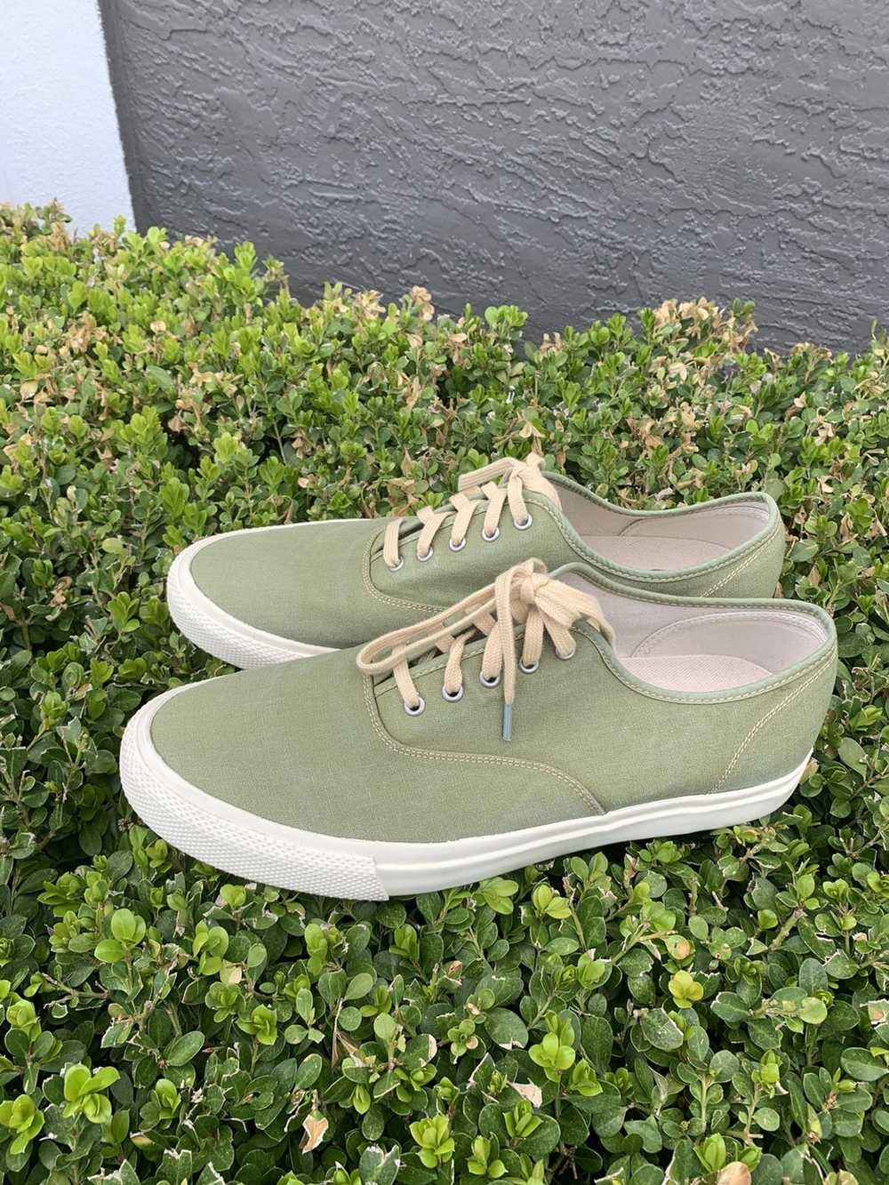 RRL Ralph Lauren Norfolk Sage Green canvas low to… - image 6