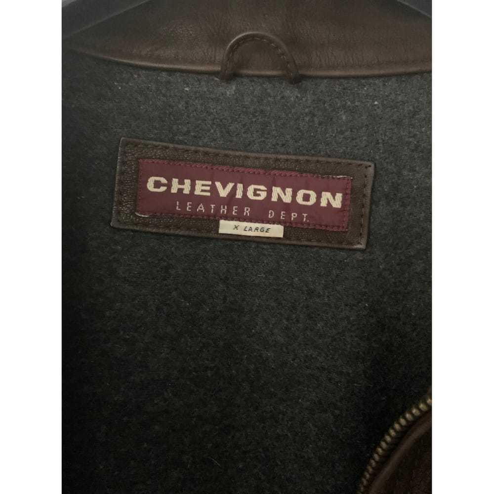 Chevignon Leather peacoat - image 3