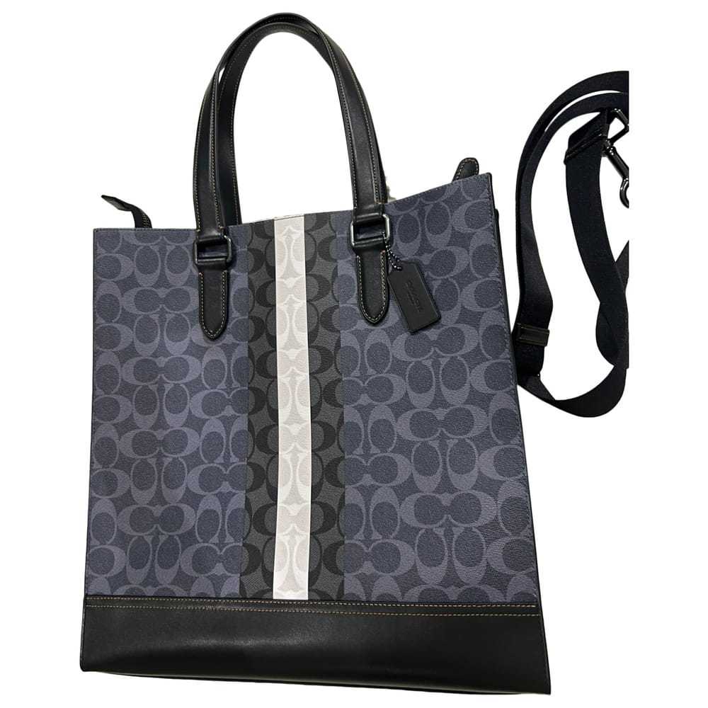 Coach Canvas Courier Crossbody leather tote - image 1