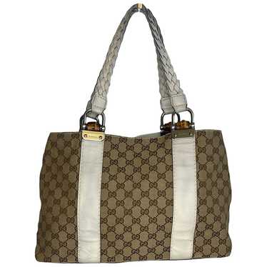 Gucci Bamboo Ring cloth handbag - image 1