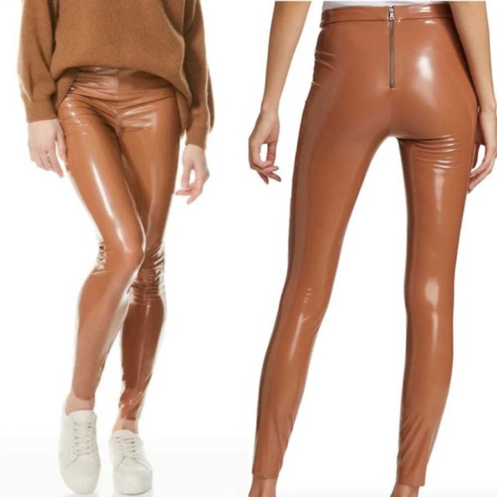 Alice & Olivia Vegan leather leggings - image 5
