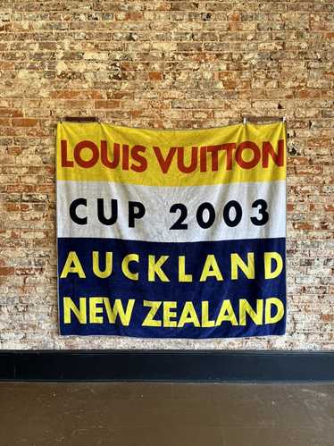 Louis Vuitton LOUIS VUITTON LV cup CUP 2003 beach towel large format multi  yellow orange navy E1-7479
