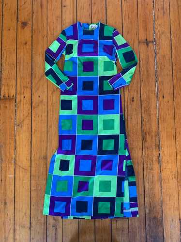 Lanvin 1970 Lanvin Op-Art Dress