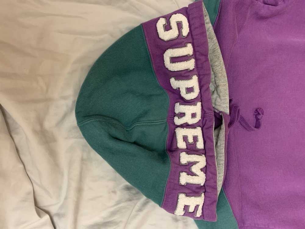 Supreme Supreme Paneled Sweatshirt Violet - image 7