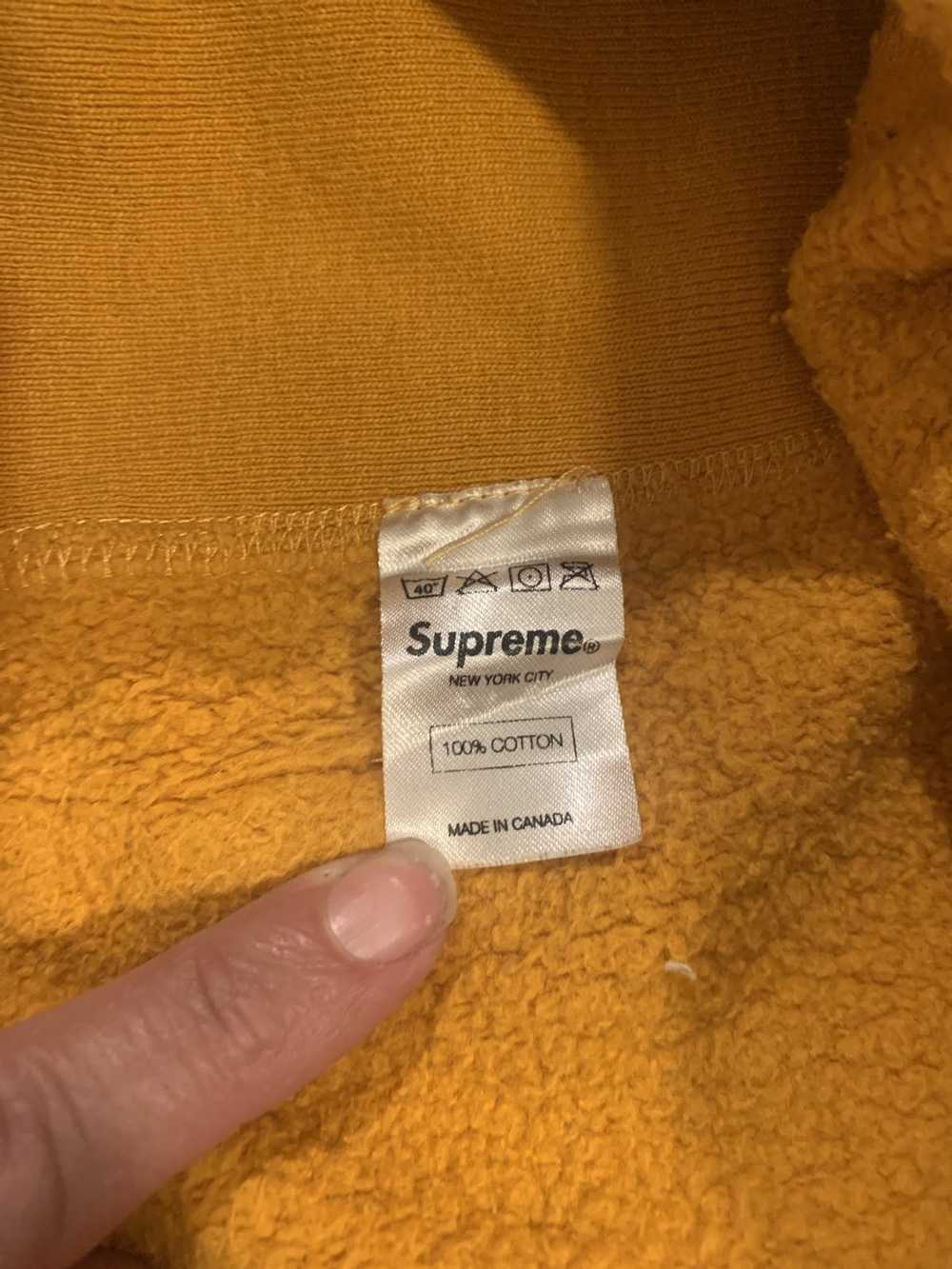 Supreme Mustard Box Logo Hoodie - image 11