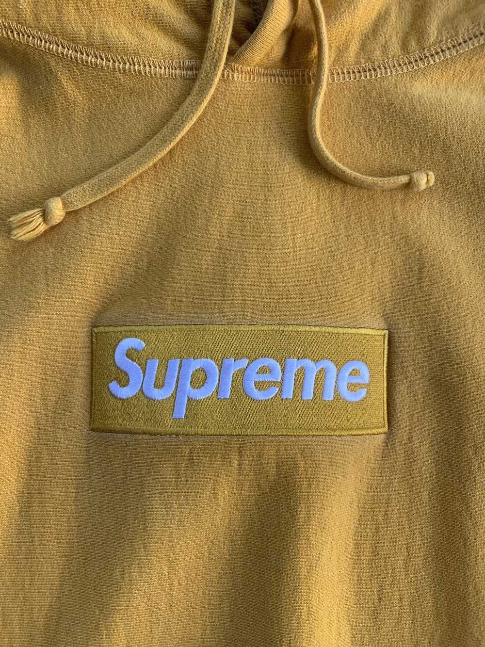 Supreme Mustard Box Logo Hoodie - image 1