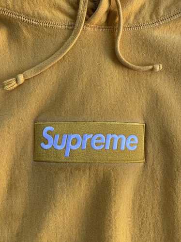 Supreme Mustard Box Logo Hoodie - image 1