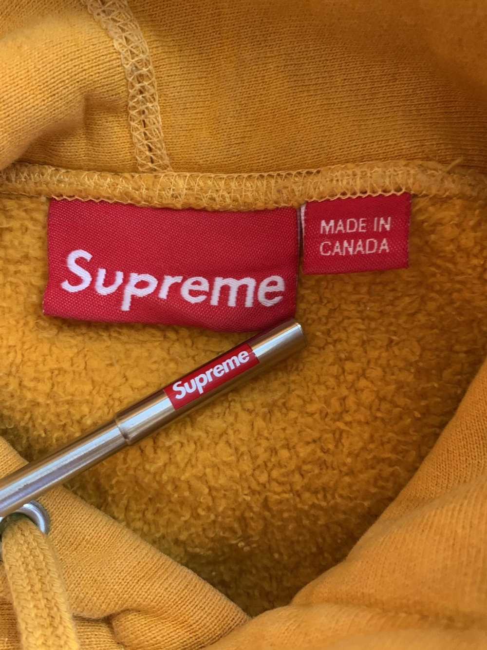 Supreme Mustard Box Logo Hoodie - image 3