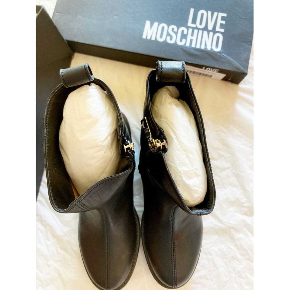 Moschino Love Leather boots - image 10