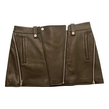 Dion Lee Leather mini skirt