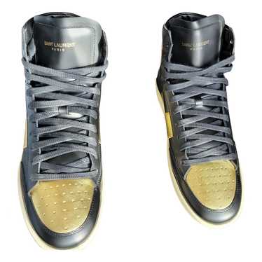 Saint Laurent Sl/100H leather high trainers - image 1