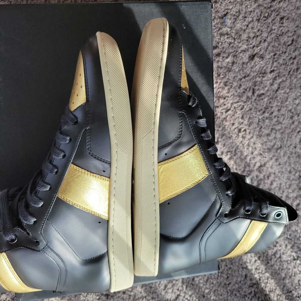 Saint Laurent Sl/100H leather high trainers - image 4