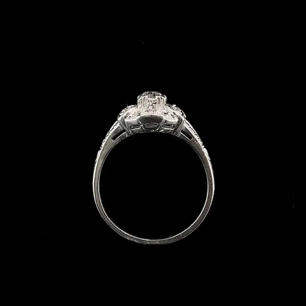 Art Deco .35ct. Diamond Antique Engagement - Fash… - image 4