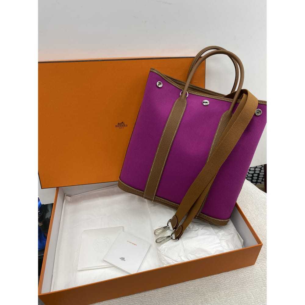 Hermès Garden File cloth tote - image 8