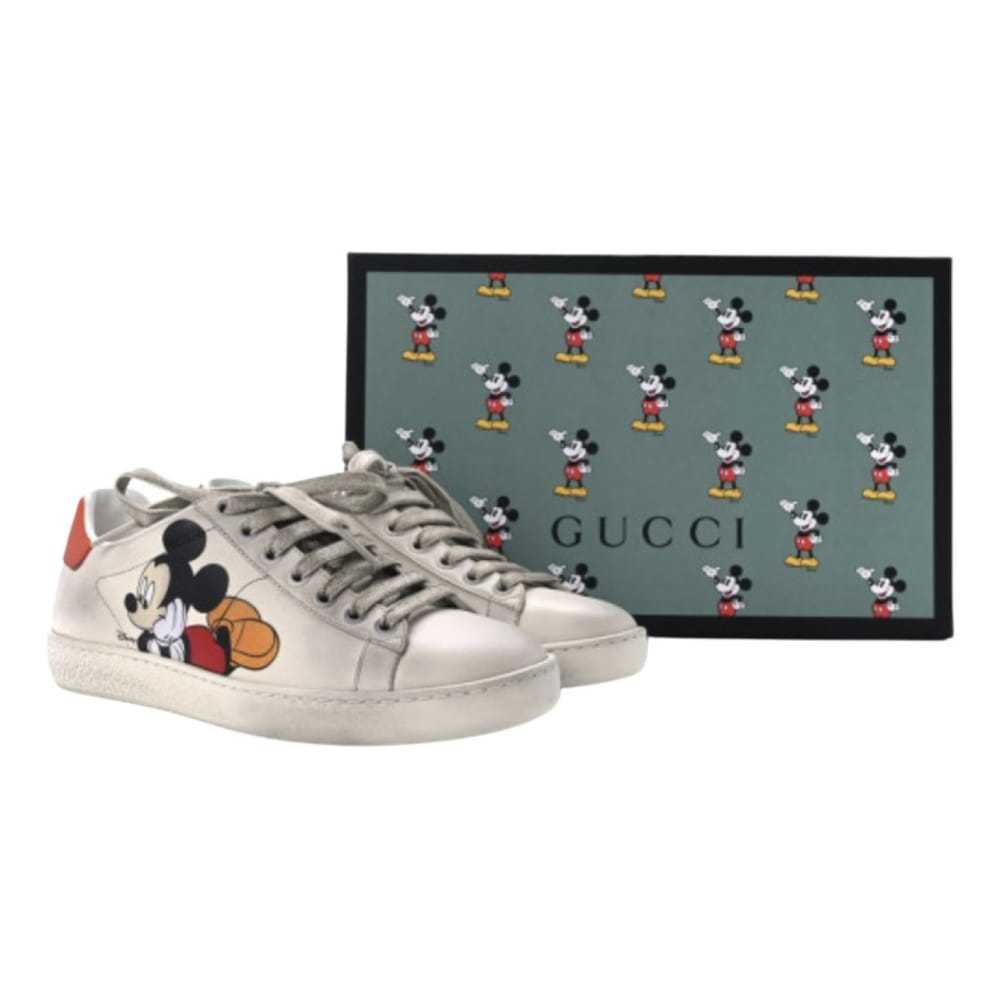 Disney x Gucci Leather low trainers - image 1