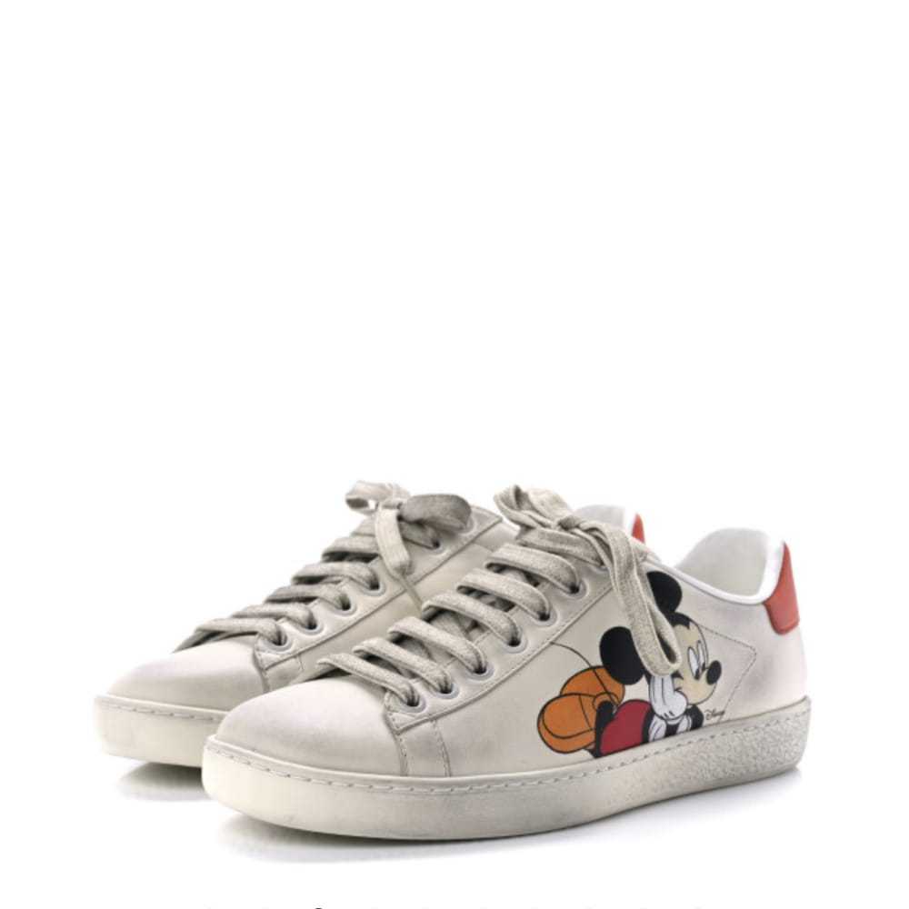 Disney x Gucci Leather low trainers - image 3