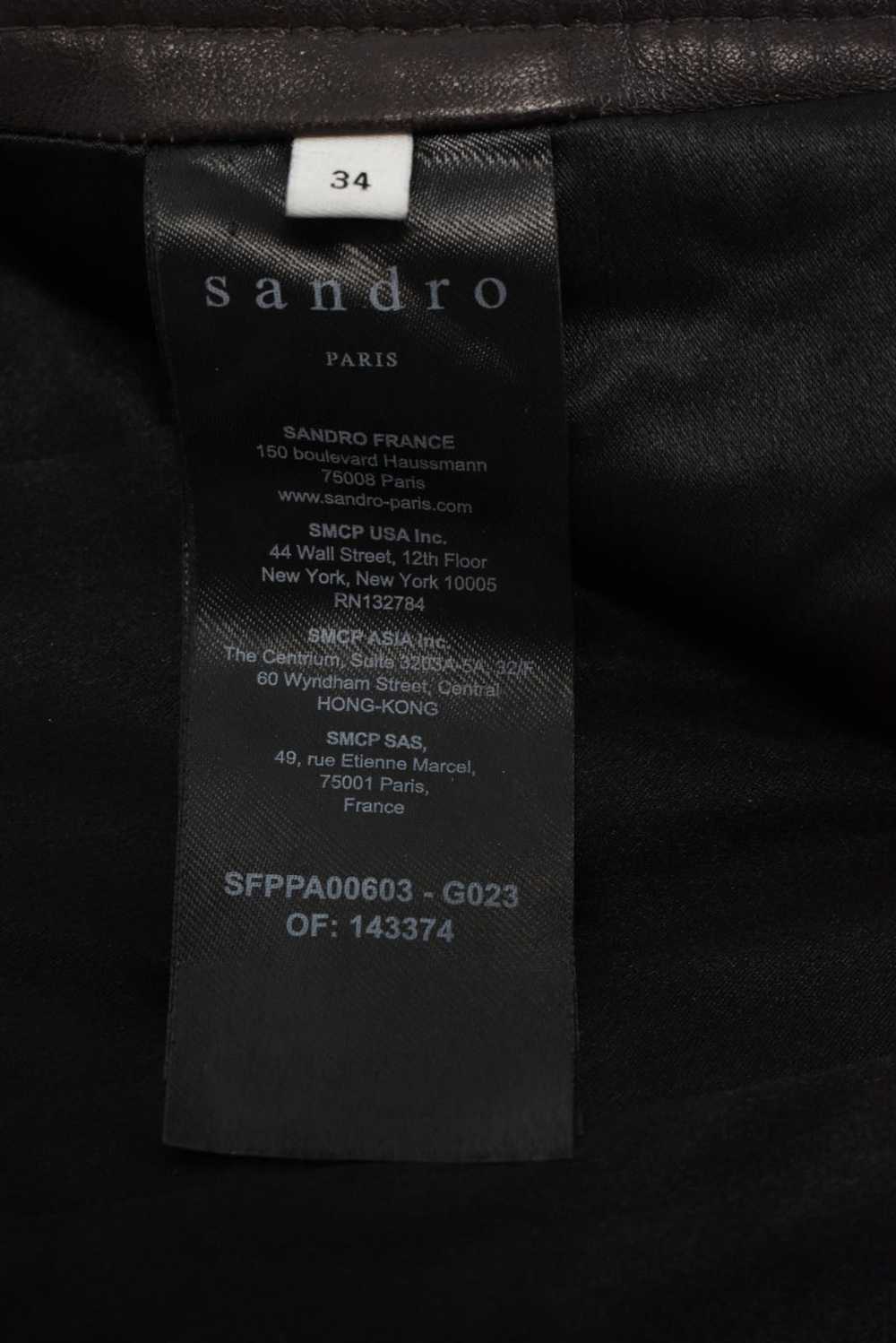 Sandro SANDRO Trousers Women's (EU) 34 Lamb Leath… - image 5