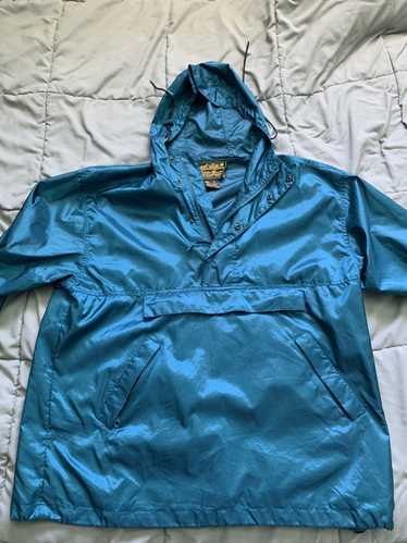 vintage eddie bauer polar fleece quarter zip jacket teal XL