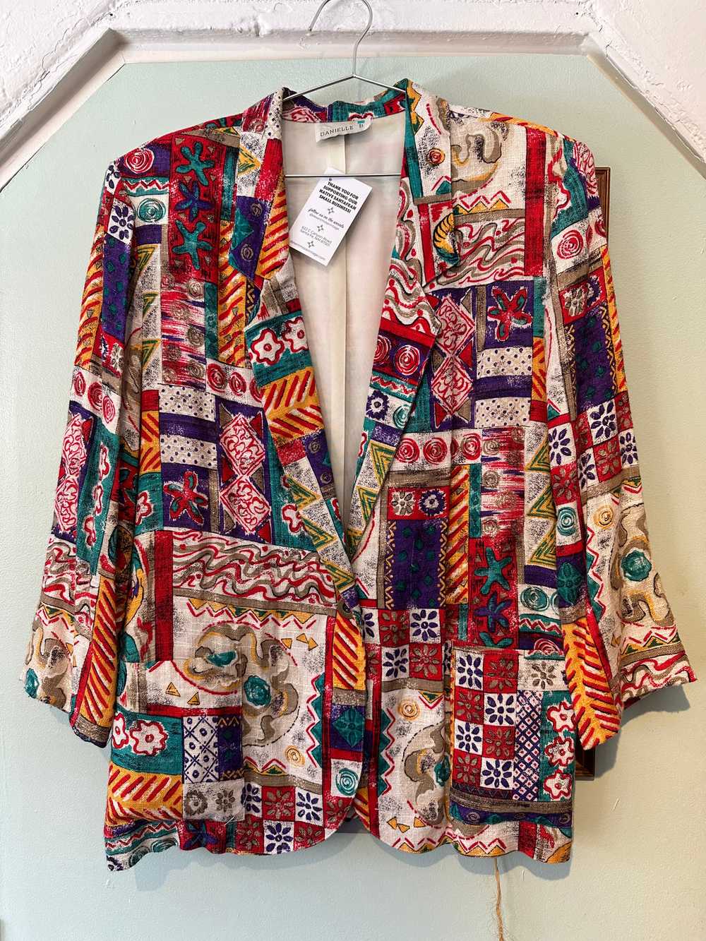 Colorful Abstract Blazer by Danielle B. - image 1