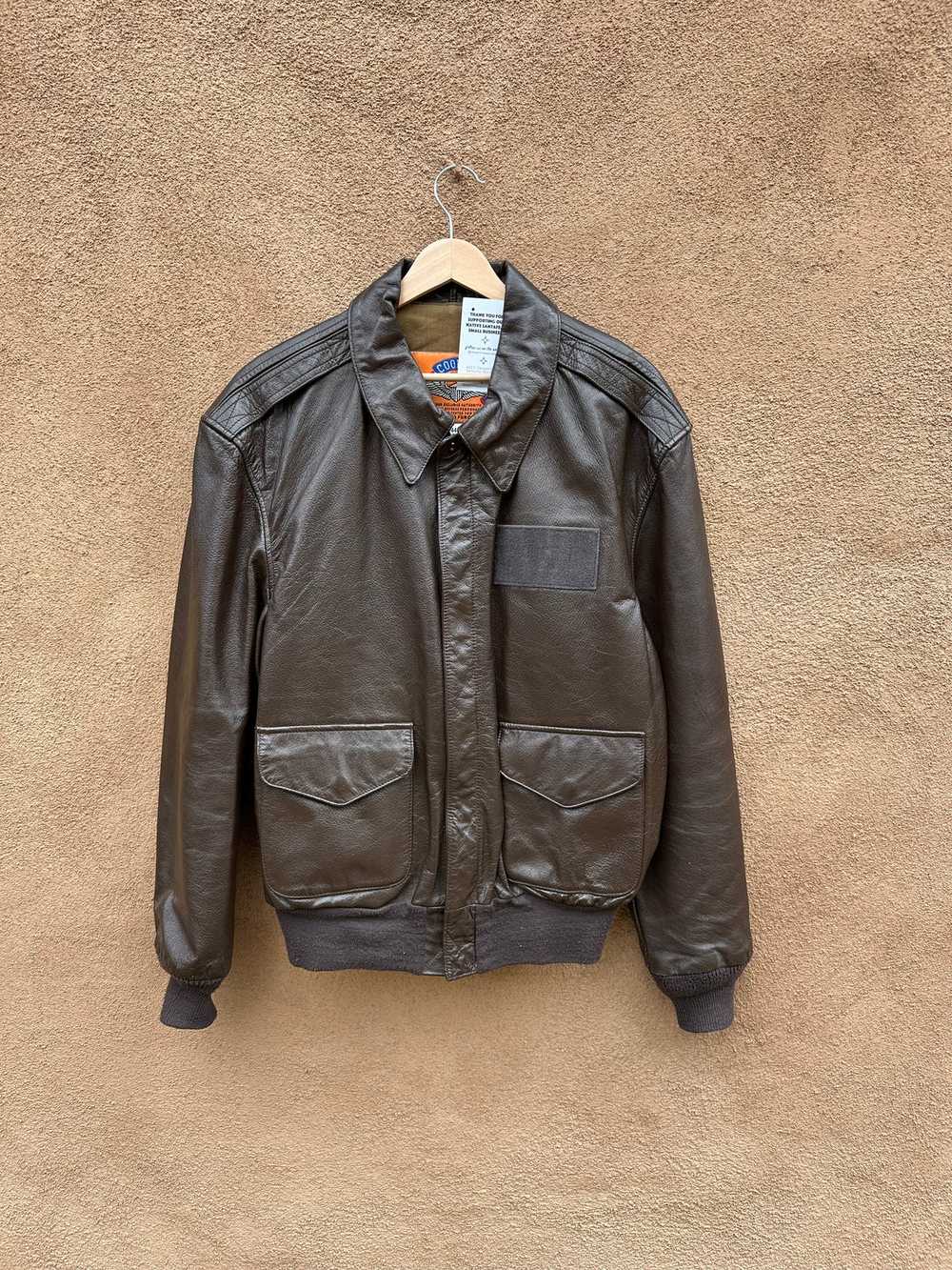 Cooper A-2 Leather Authentic Flight Jacket - 44R - image 1