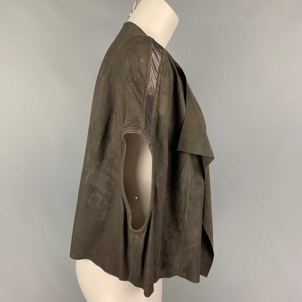 Rick Owens SS 18 Grey Suede Draped Vest - image 2