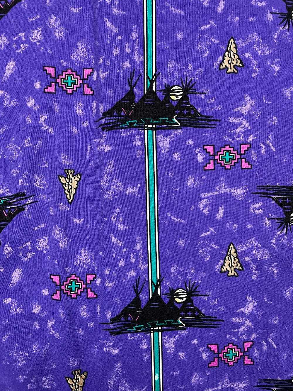 RAD 1990S BRIGHT! ALLOVER TEEPEE PRINTED LONG SLE… - image 6