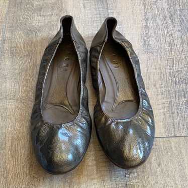 Marni Marni Metallic Patent Leather Ballet Flats - image 1