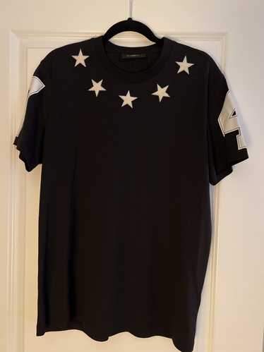 Givenchy Givenchy Chenille Star Collar T-Shirt Bla