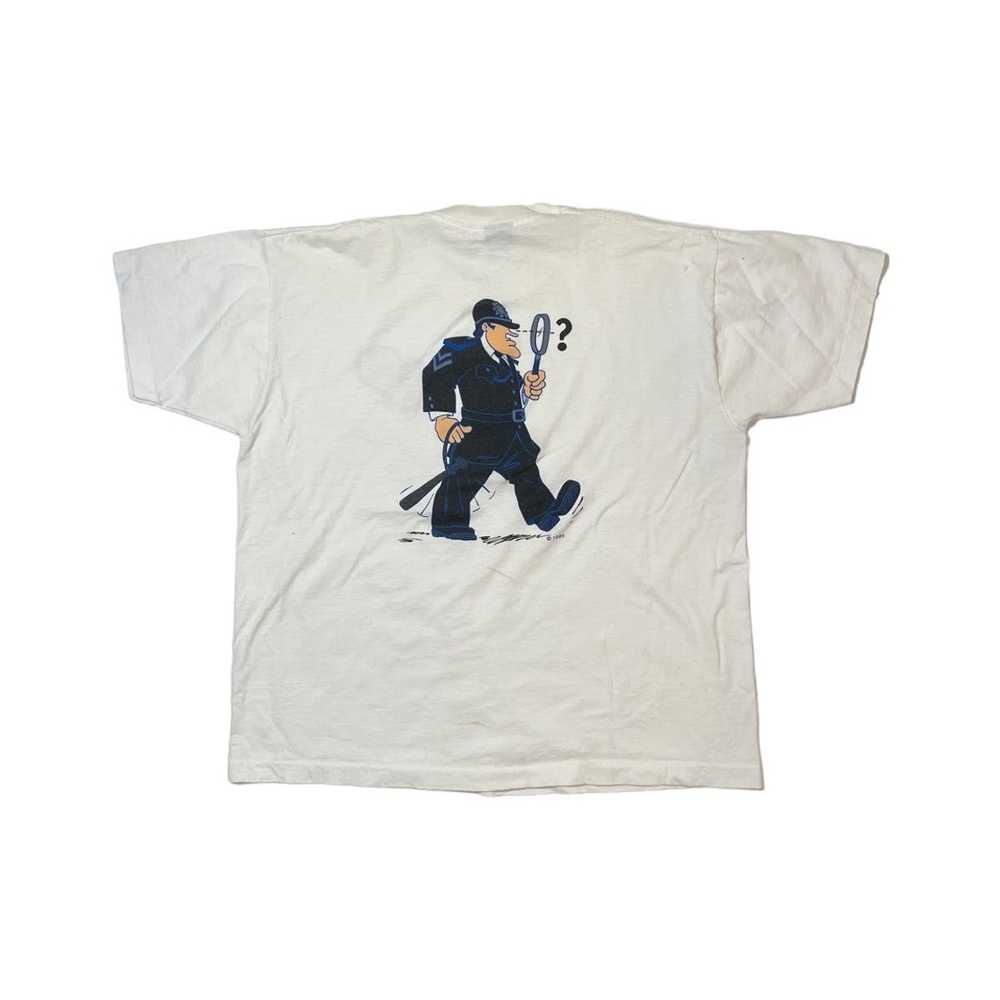 Art × Streetwear × Vintage 90s Detective Tee Shirt - image 1