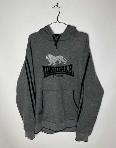 Vintage Lonsdale London Sweatshirt Gray Small Sweater Pullover