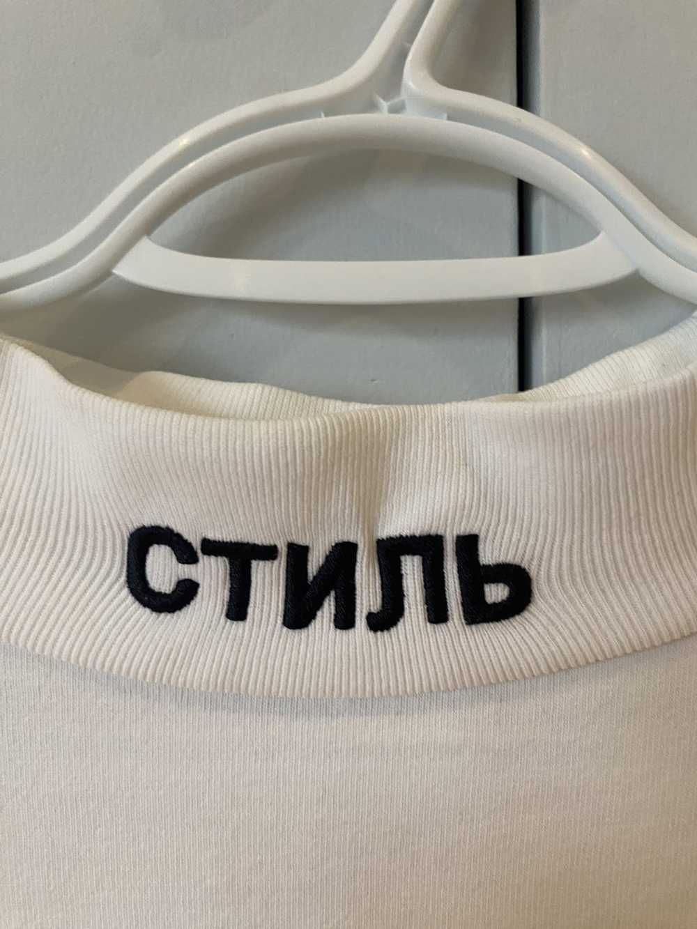 Heron Preston Heron Preston mock neck white logo … - image 2