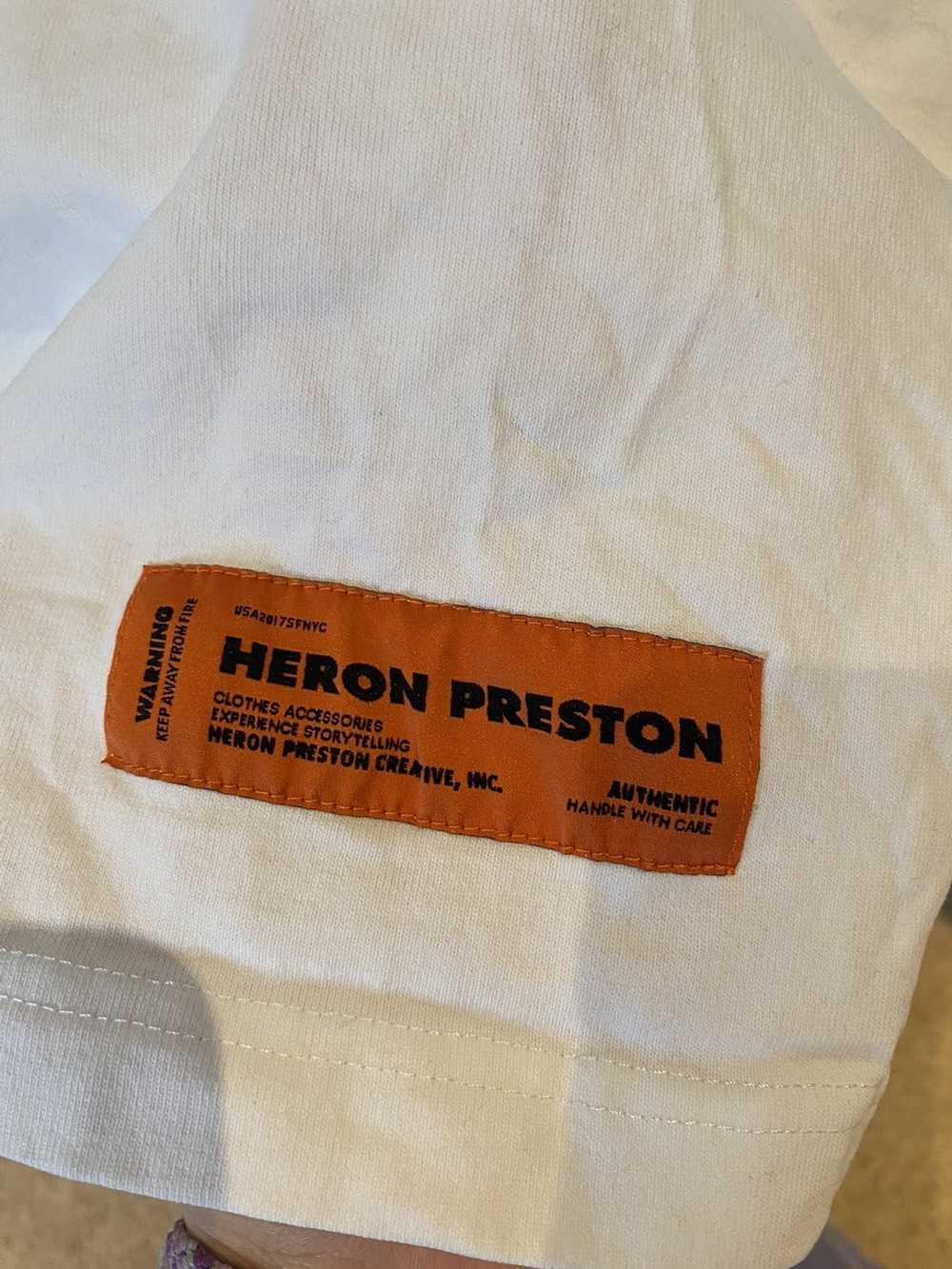 Heron Preston Heron Preston mock neck white logo … - image 3