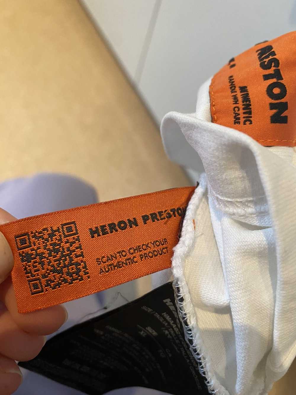 Heron Preston Heron Preston mock neck white logo … - image 8