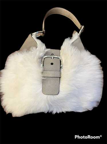 Prada Prada 2003 Cinghiale Trimmed Fur Shoulder B… - image 1