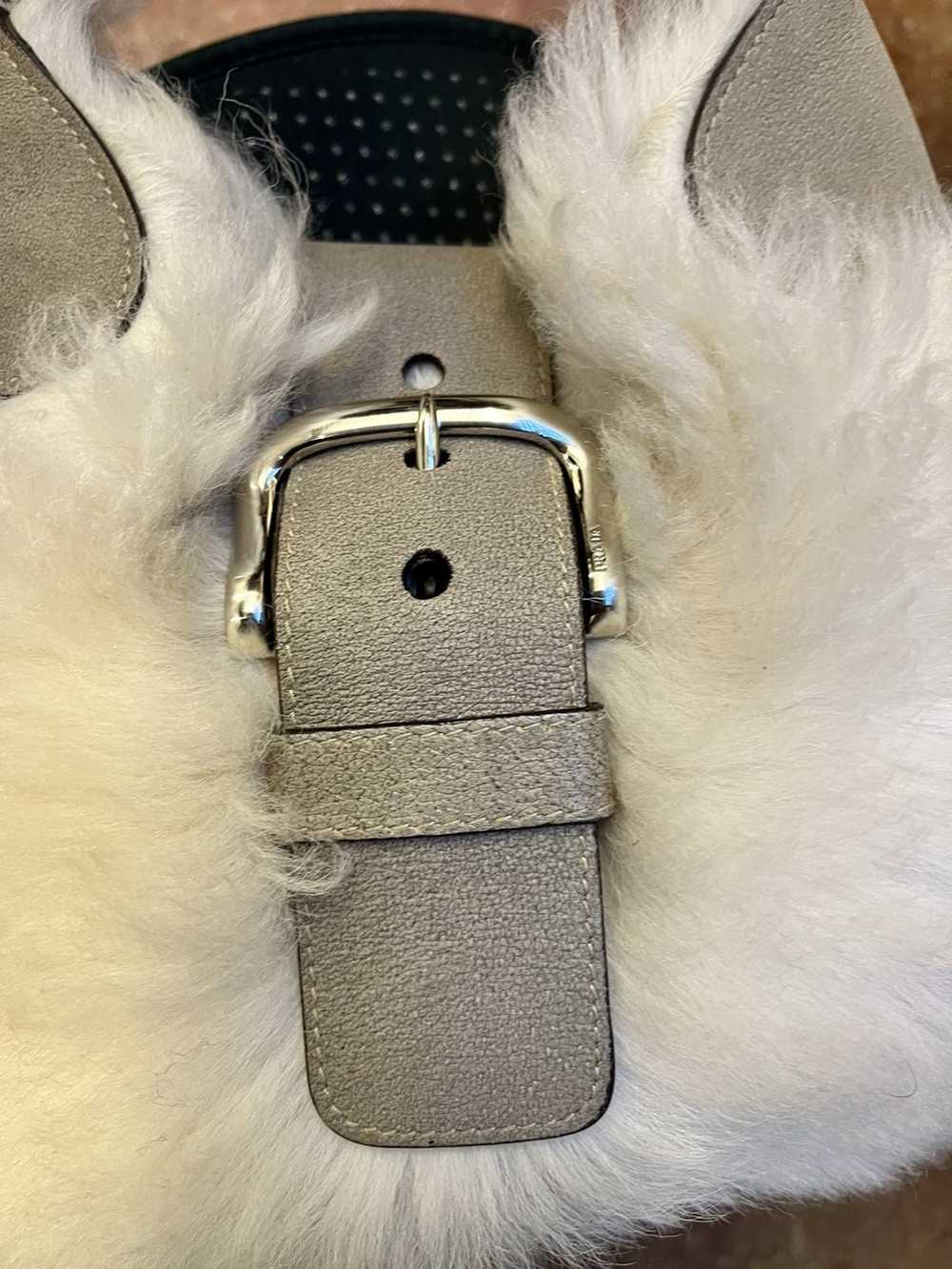 Prada Prada 2003 Cinghiale Trimmed Fur Shoulder B… - image 2