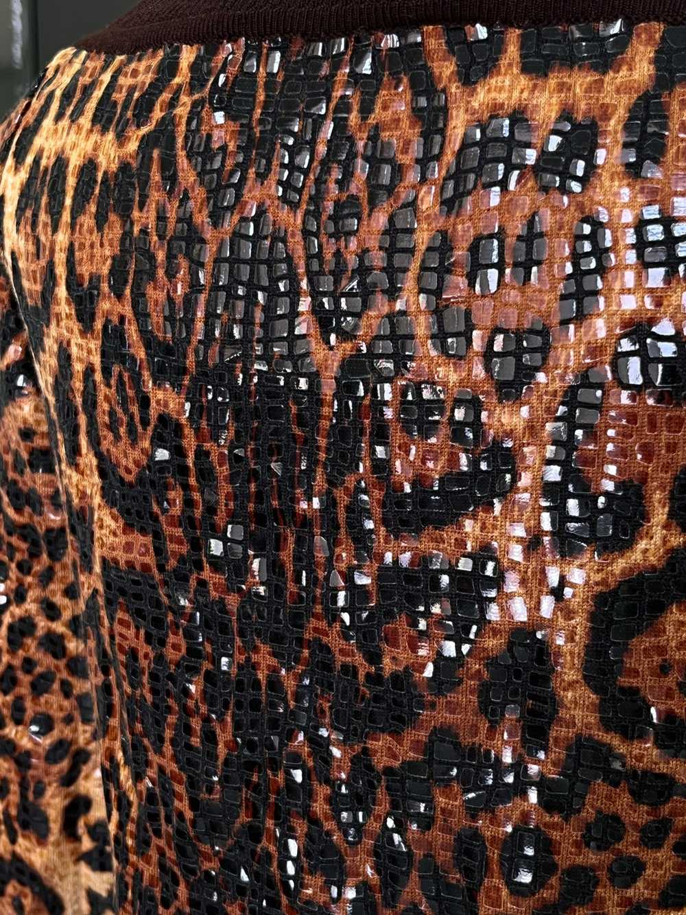 Dior Christian Dior Leopard Long Sleeve Brown Blo… - image 7