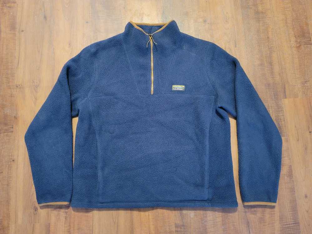 L.L. Bean Vintage LL Bean 1/4 Fleece Pullover - image 1