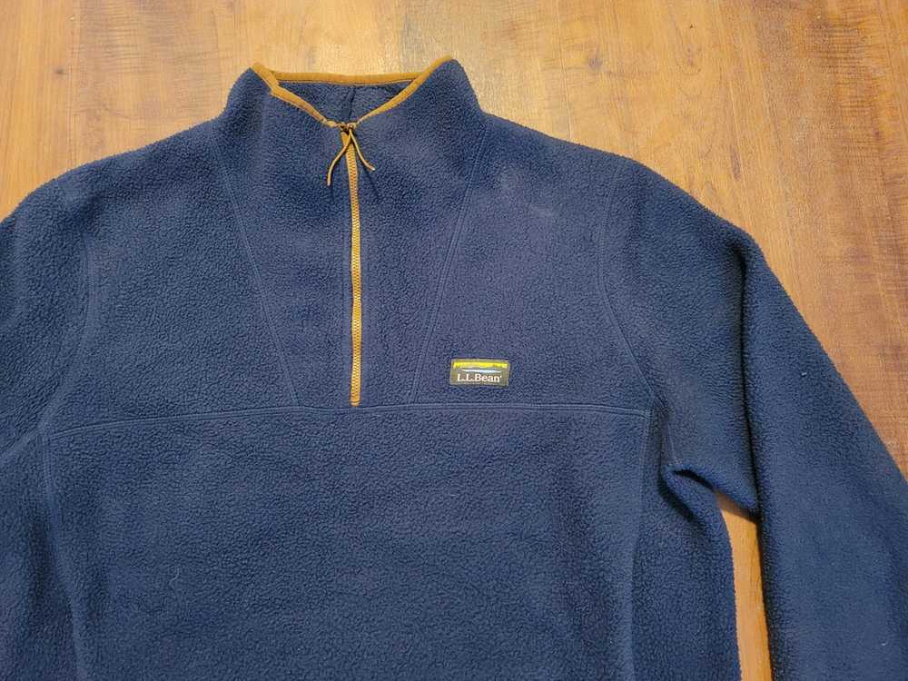 L.L. Bean Vintage LL Bean 1/4 Fleece Pullover - image 2