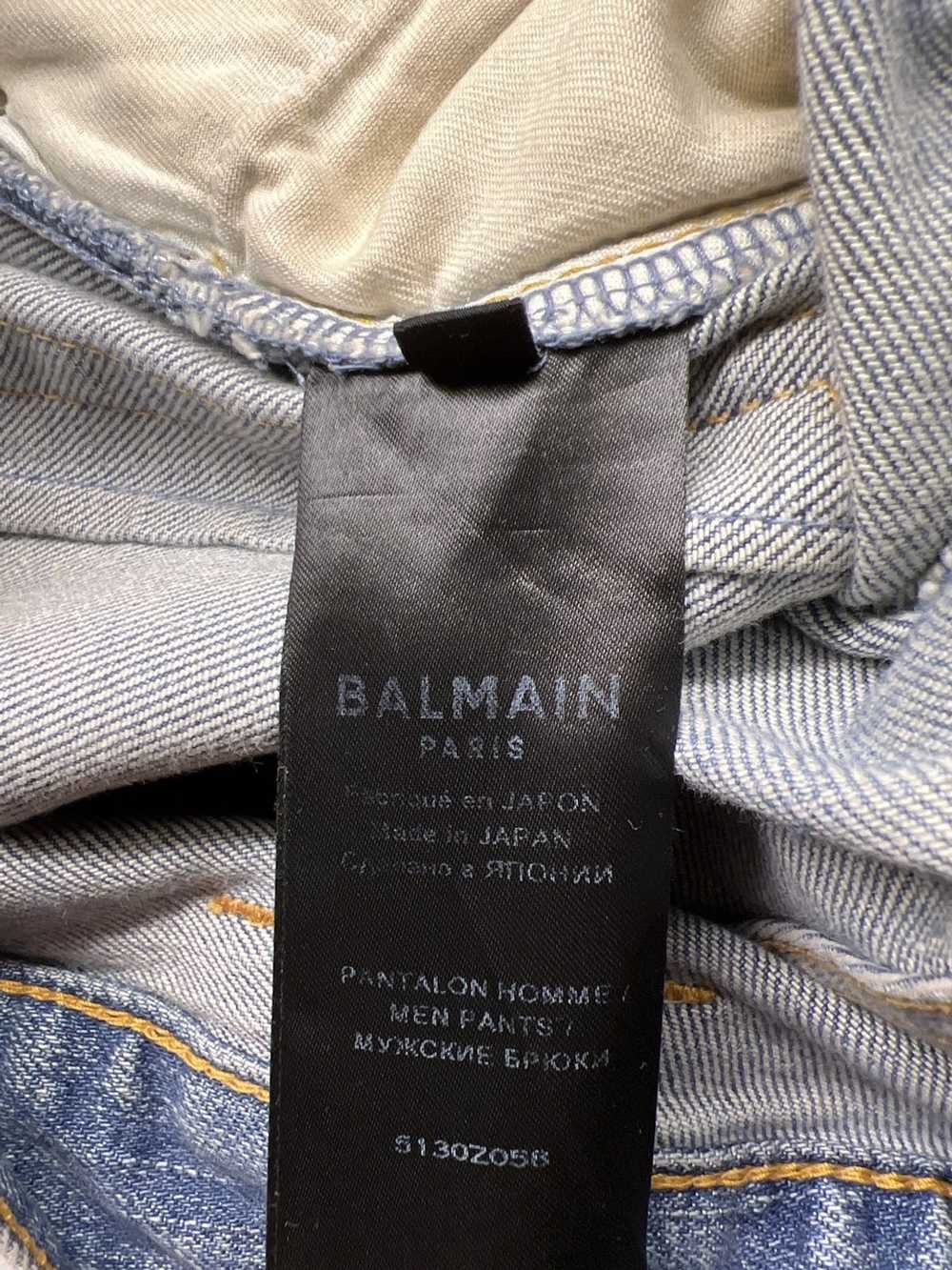 Balmain Balmain Ribbed Slim Denim in Blue - image 6