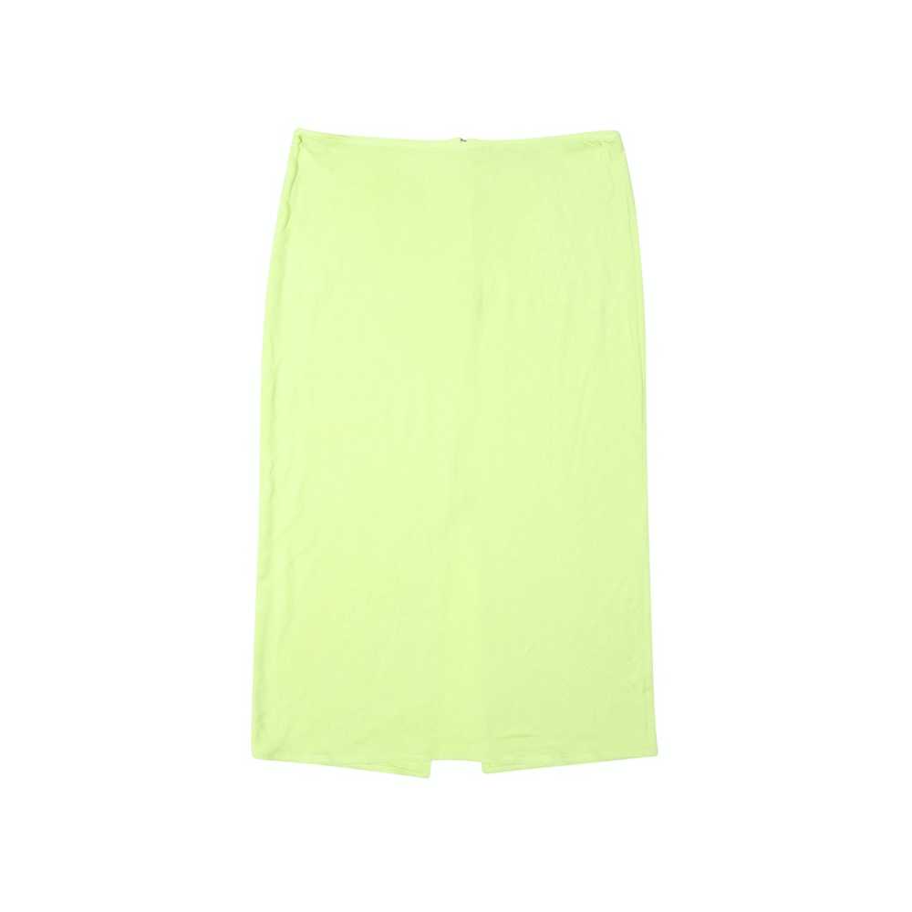 Gianni Versace SS98 Neon Green Rayon Skirt - image 1