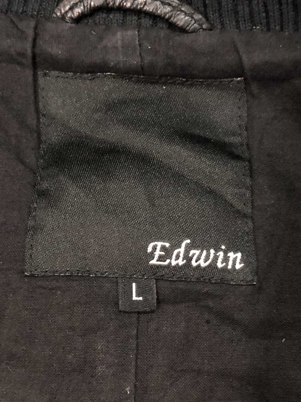 Edwin × Genuine Leather × Leather Jacket Edwin Bi… - image 4