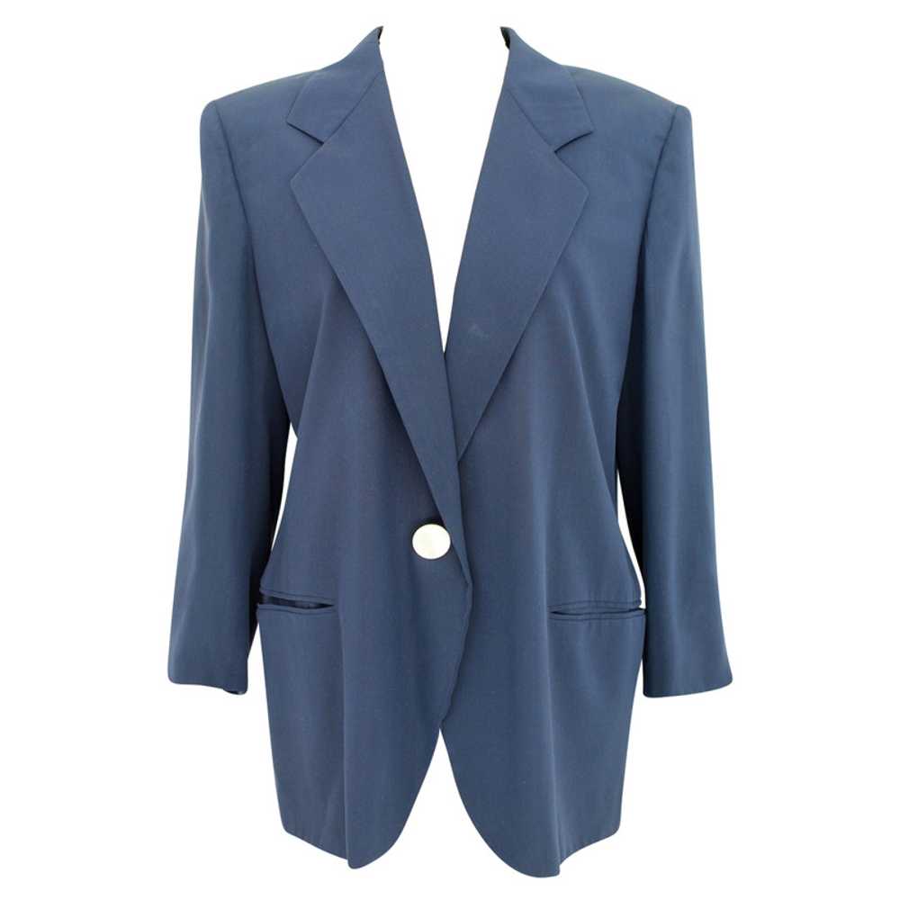 Genny Jacket/Coat Silk in Blue - image 1