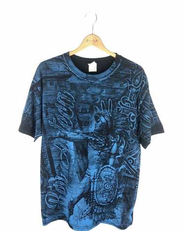 Art × Vintage Full Print Rey Azteca T-Shirt - image 1
