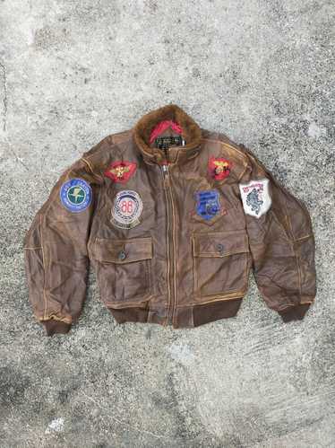 A2 Flyers Leather × Us Air Force × Vintage A2 Jac… - image 1