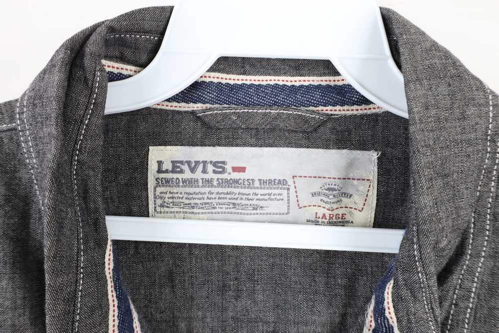 Levi's × Vintage Vintage Levis Chambray Western P… - image 4