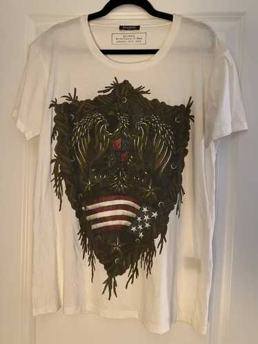 Balmain Balmain American Flag Eagle Rope T-Shirt