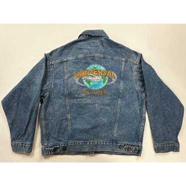 Womens Vintage Levis Denim Jacket Medium 12/14 57598 Embroidered Fish Patch  Bass