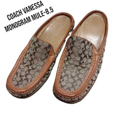 Coach COACH Vanessa Signature Mule Women 8.5 Tan J