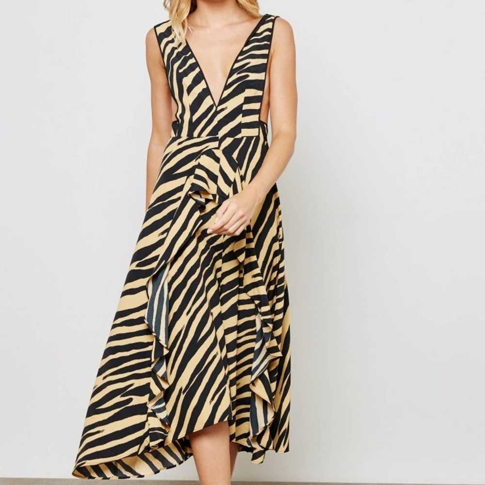 Topshop Zebra Print Pinafore Dress Topshop - image 1
