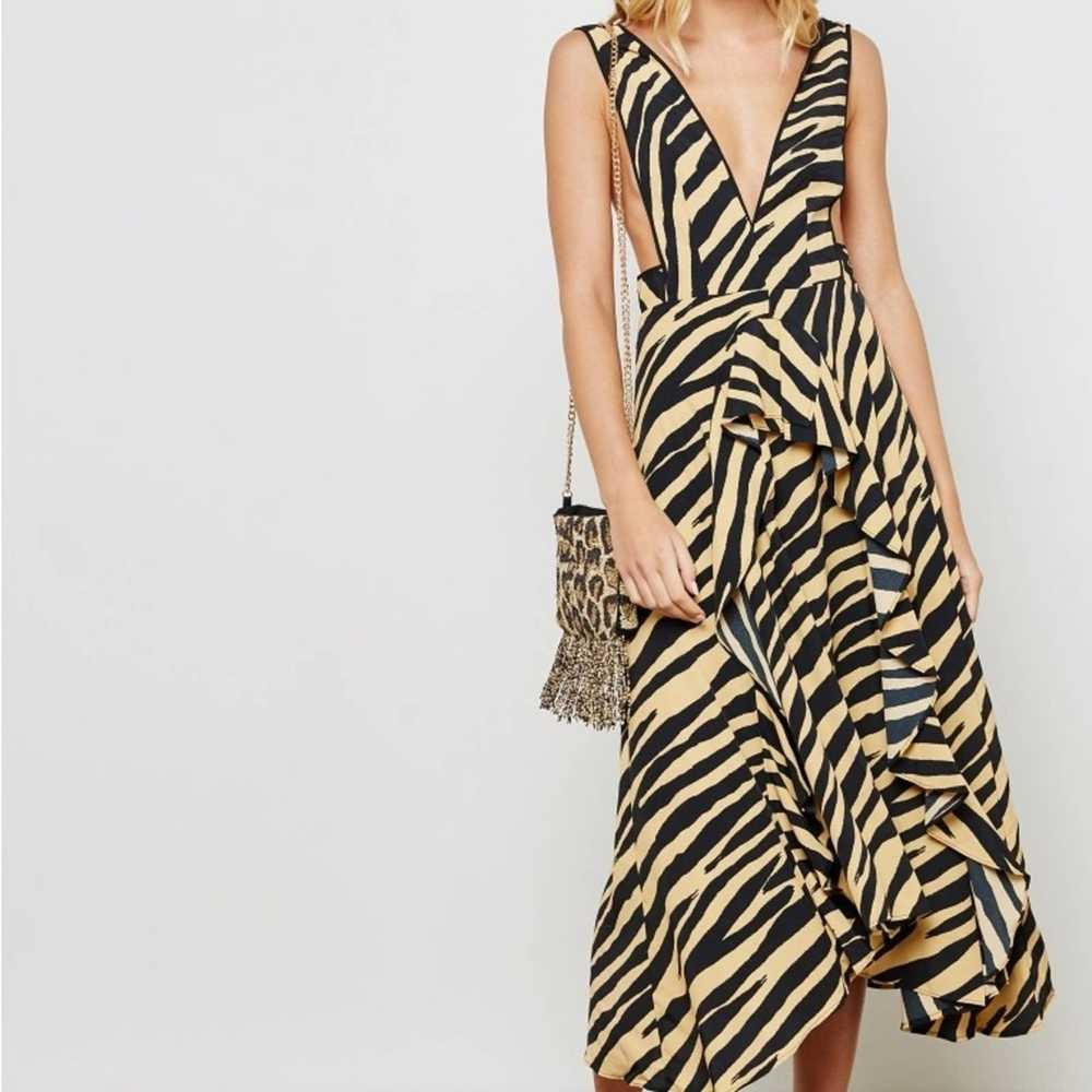 Topshop Zebra Print Pinafore Dress Topshop - image 2